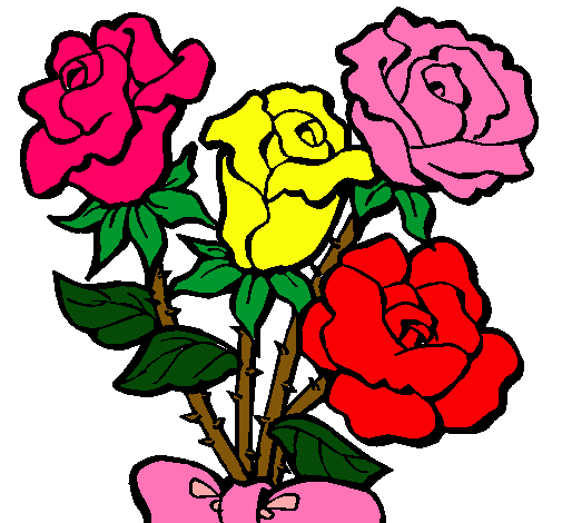 Dibujo Ramo de rosas pintado por reyes_85