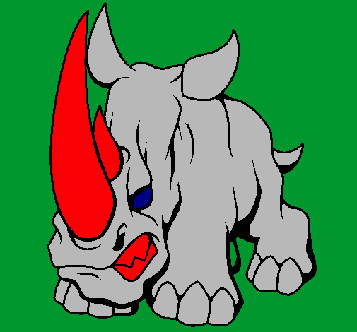 Dibujo Rinoceronte II pintado por KYRIOS 