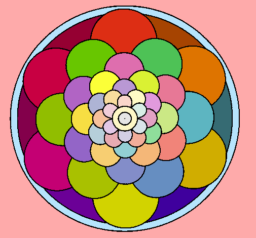 Dibujo Mandala 22 pintado por CarBeCar