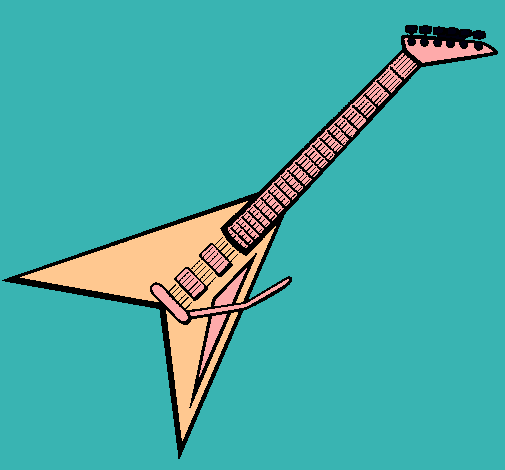 Dibujo Guitarra eléctrica II pintado por chiche1354