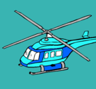 Dibujo Helicóptero  pintado por pequis
