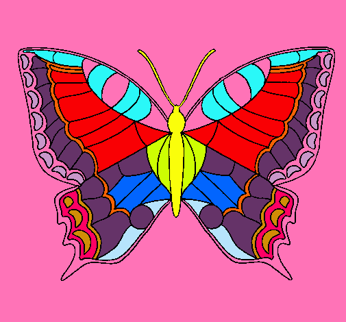 Dibujo Mariposa pintado por yordi