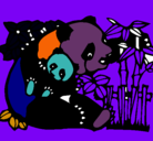 Dibujo Mama panda pintado por joseramon