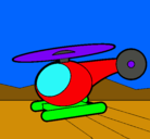 Dibujo Helicóptero pequeño pintado por MANDITO