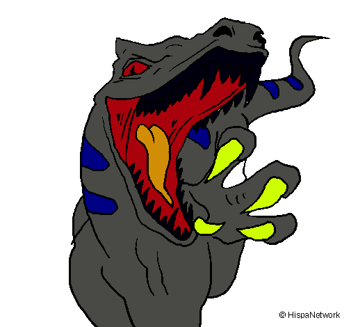 Dibujo Velociraptor II pintado por markel