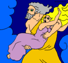 Dibujo El rapto de Perséfone pintado por LaPoLa
