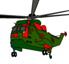 Dibujo Helicóptero al rescate pintado por f_15