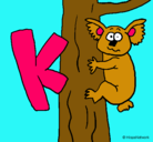 Dibujo Koala pintado por desiiiii