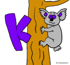 Dibujo Koala pintado por machu