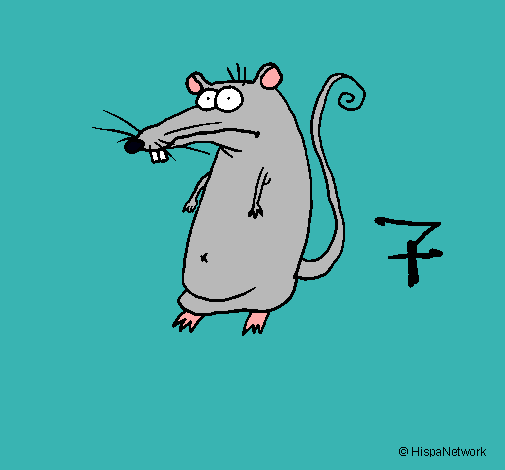Dibujo Rata pintado por Lunitta