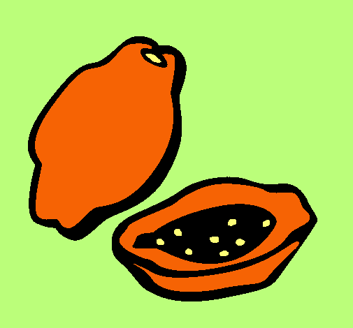 Dibujo Papaya pintado por Pantaraya