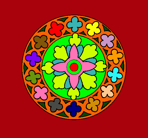 Dibujo Mandala 21 pintado por Pantaraya