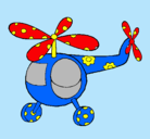 Dibujo Helicóptero adornado pintado por 8888
