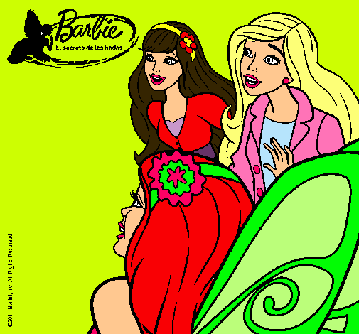 Dibujo Barbie y sus amigas sorprendidas pintado por AriadnaPop