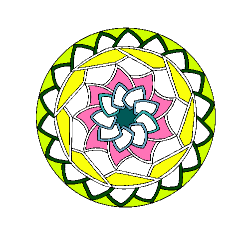 Dibujo Mandala 1 pintado por Aidayo