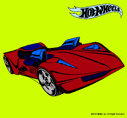 Dibujo Hot Wheels 4 pintado por henry15