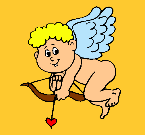 Dibujo Cupido pintado por Lunitta
