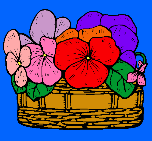 Dibujo Cesta de flores 12 pintado por laptopcila