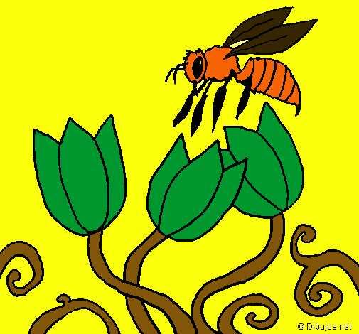 Dibujo Abeja pintado por Pantaraya