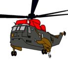 Dibujo Helicóptero al rescate pintado por aiejandro