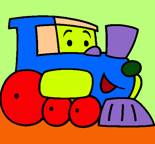 Dibujo Tren pintado por Iria09