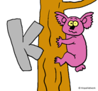 Dibujo Koala pintado por vale06