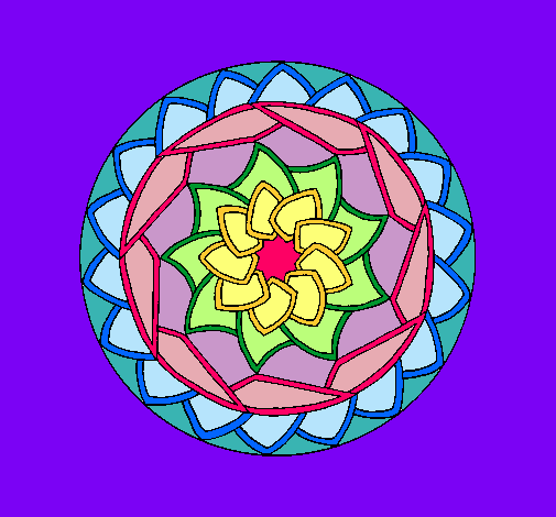 Dibujo Mandala 1 pintado por CarBeCar