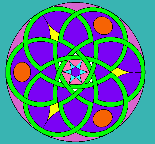 Dibujo Mandala 11 pintado por CarBeCar