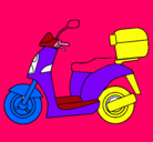 Dibujo Ciclomotor pintado por hskwp