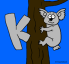 Dibujo Koala pintado por Jackelin