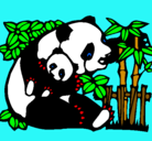 Dibujo Mama panda pintado por NaRuTa 