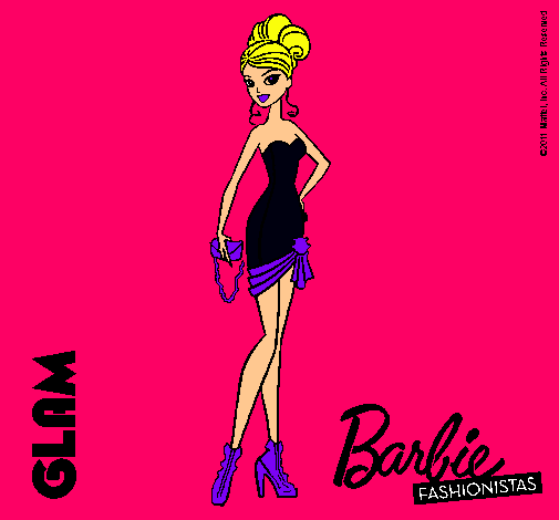 Dibujo Barbie Fashionista 5 pintado por amalia