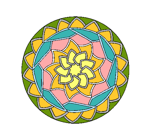 Dibujo Mandala 1 pintado por cande984