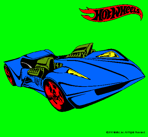 Dibujo Hot Wheels 4 pintado por suazo