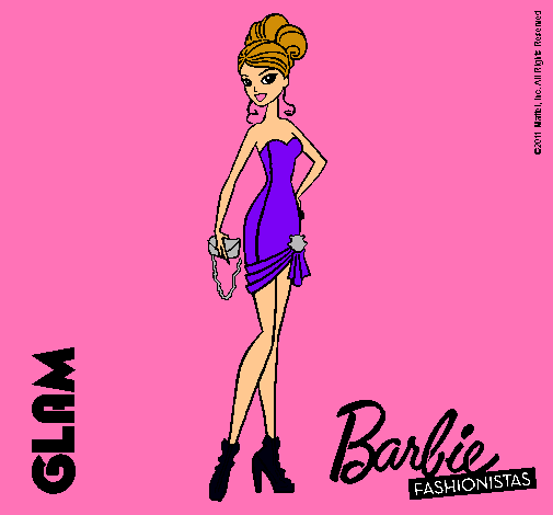 Dibujo Barbie Fashionista 5 pintado por Valu001