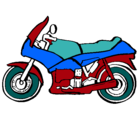 Dibujo Motocicleta pintado por mate