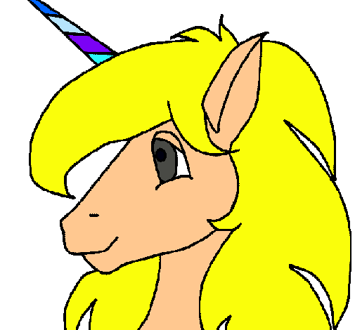 Dibujo Pequeño unicornio pintado por -esteisy-