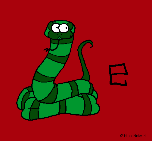 Dibujo Serpiente pintado por Valu001