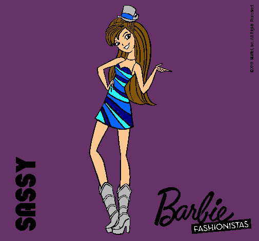 Dibujo Barbie Fashionista 2 pintado por Ediley