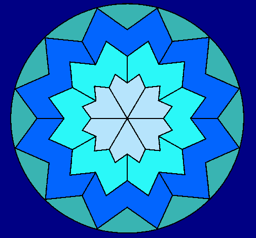 Dibujo Mandala 29 pintado por 0005