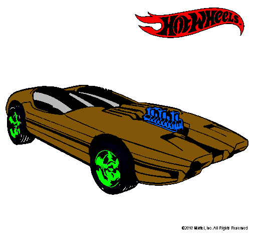 Dibujo Hot Wheels 2 pintado por suazo