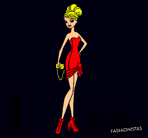 Dibujo Barbie Fashionista 5 pintado por amalia