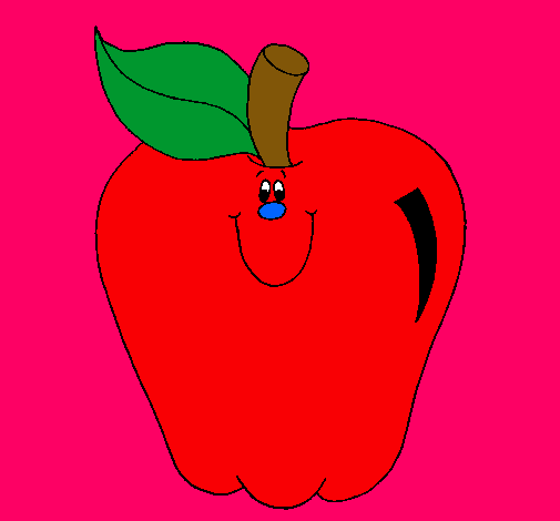 Dibujo Manzana pintado por janeth