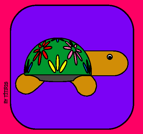 Dibujo Tortuga 4 pintado por adelgey