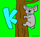 Dibujo Koala pintado por Cleito