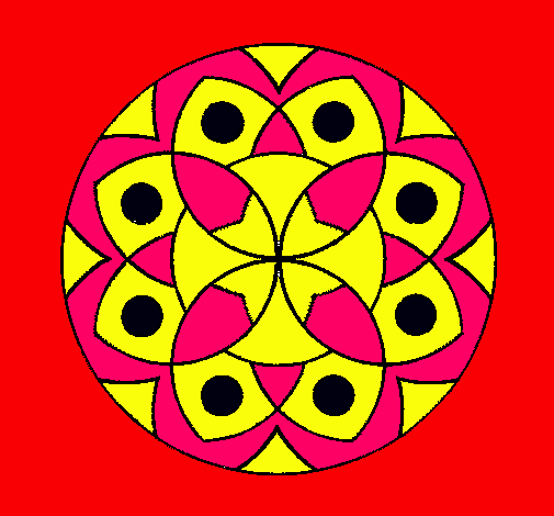 Dibujo Mandala 13 pintado por 0005