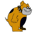 Dibujo Bulldog inglés pintado por rogelio