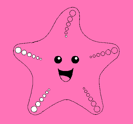 Dibujo Estrella de mar pintado por mariabravo