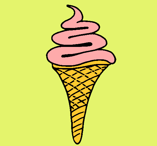 Dibujo Helado de un sabor pintado por Loren