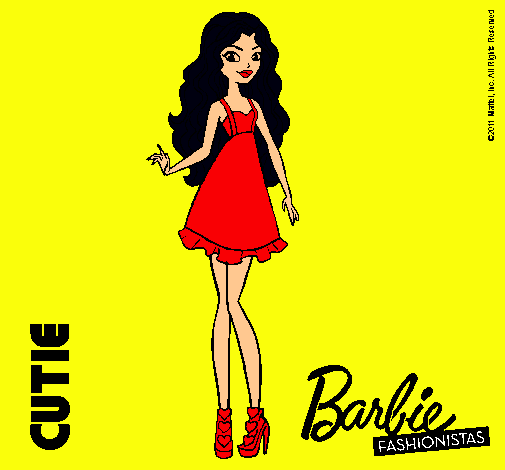 Dibujo Barbie Fashionista 3 pintado por amalia